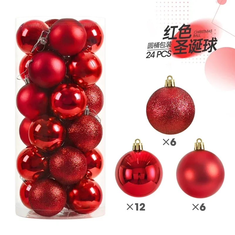 24/36 Stück 3CM Weihnachtskugeln Christbaumschmuck Weihnachtsdekoration Anhänger Heim-Deko Party Neujahr 2026 Geschenkzubehör – Detail 8