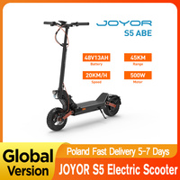 JOYOR S5 ABE Professional Electric Scooter 10-inch Tires 500W Motor 20km/h 48V 13Ah Battery Adult E-Scooter Dual Disc Brakes