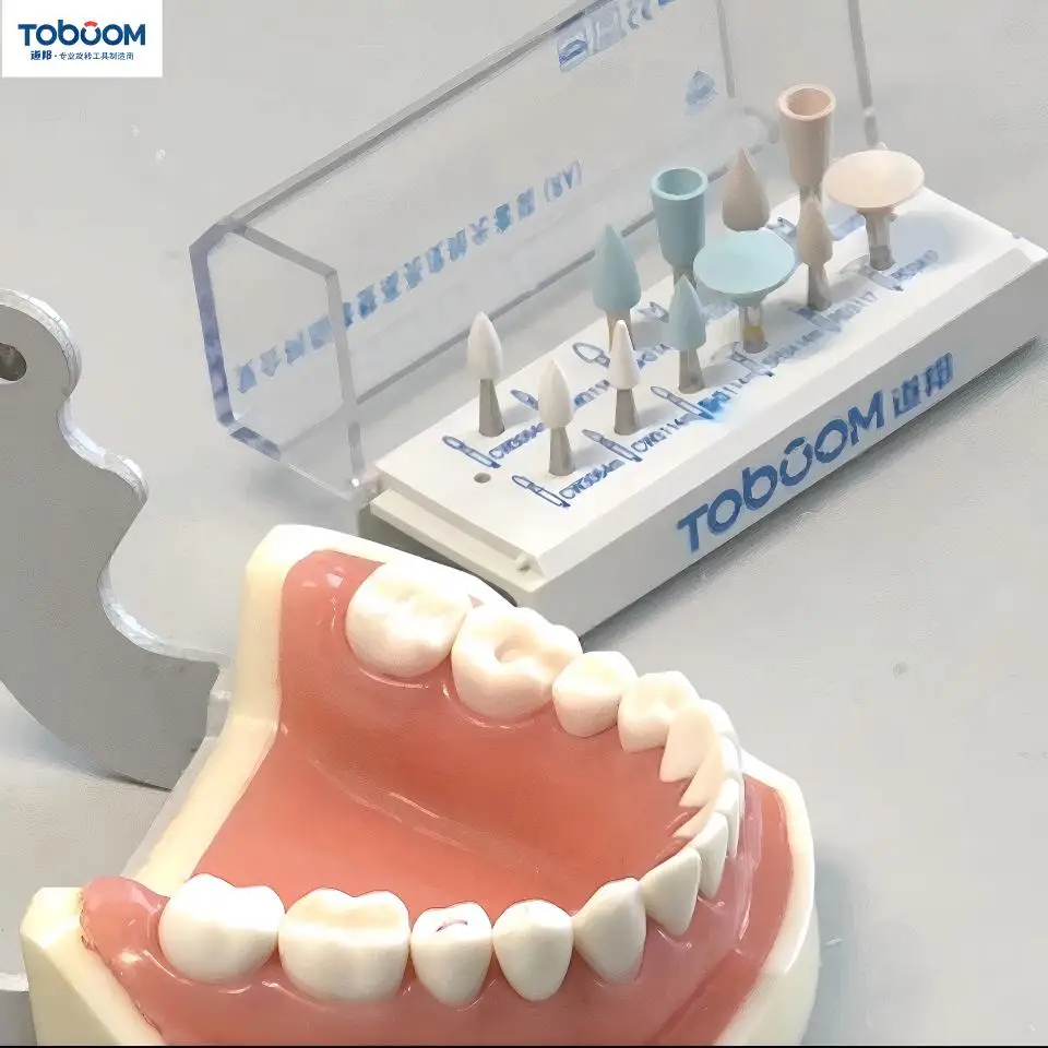 

Toboom Intraoral Composite Resin Polishing Kit Low-Speed Contra-Angle Silicone Finishing & Polishing System Removal Composite