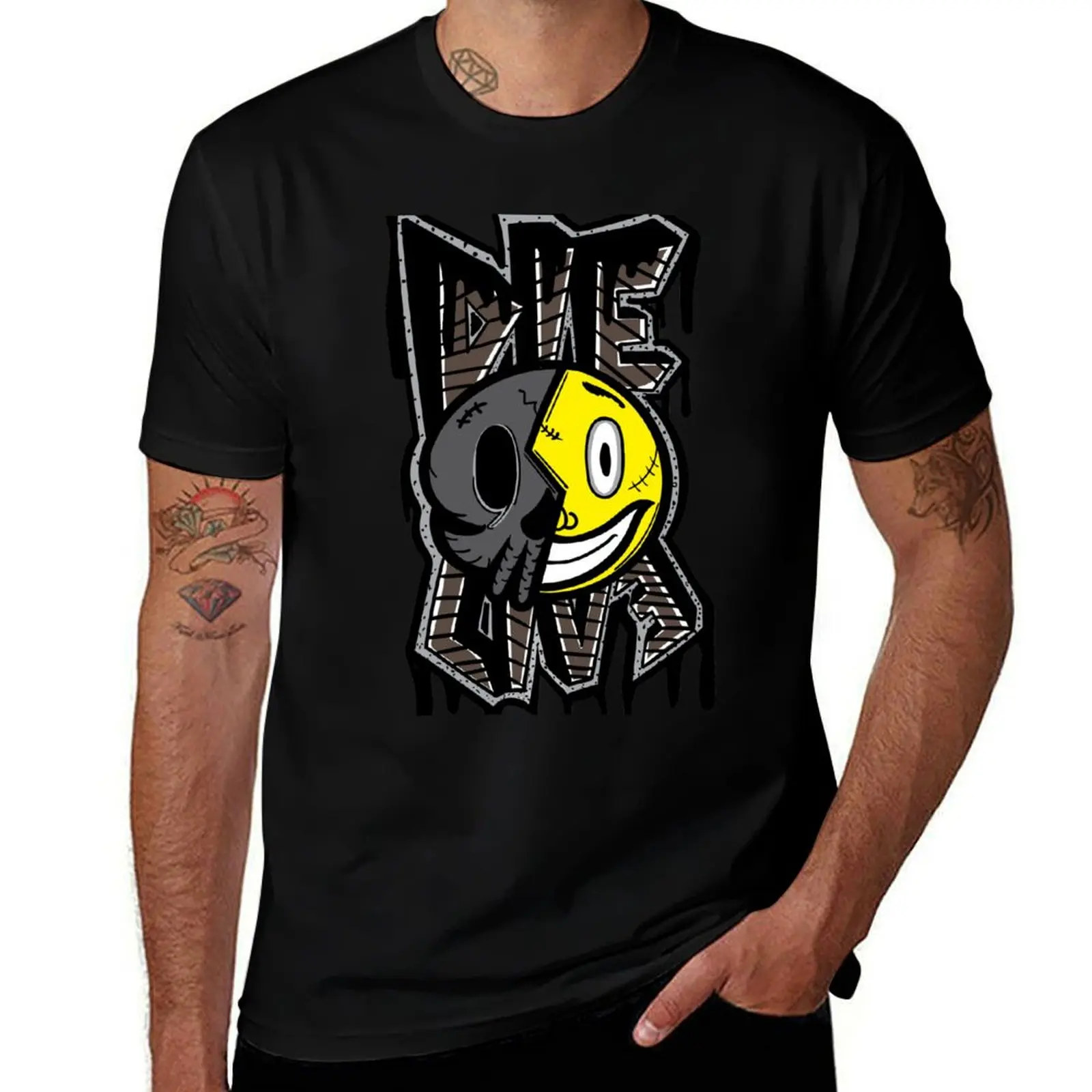 DIE OR LIVE T-Shirt Work Outdoor Short Sleeve Tee T-Shirt