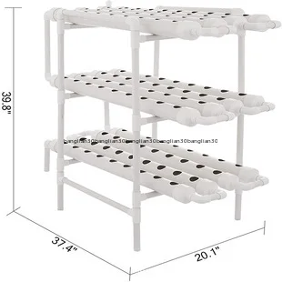 

Гидропонное оборудование для выращивания без почвы, 108 отверстий, светодиодная стойка для посадки со светом, гидропоника для домашнего садоводства