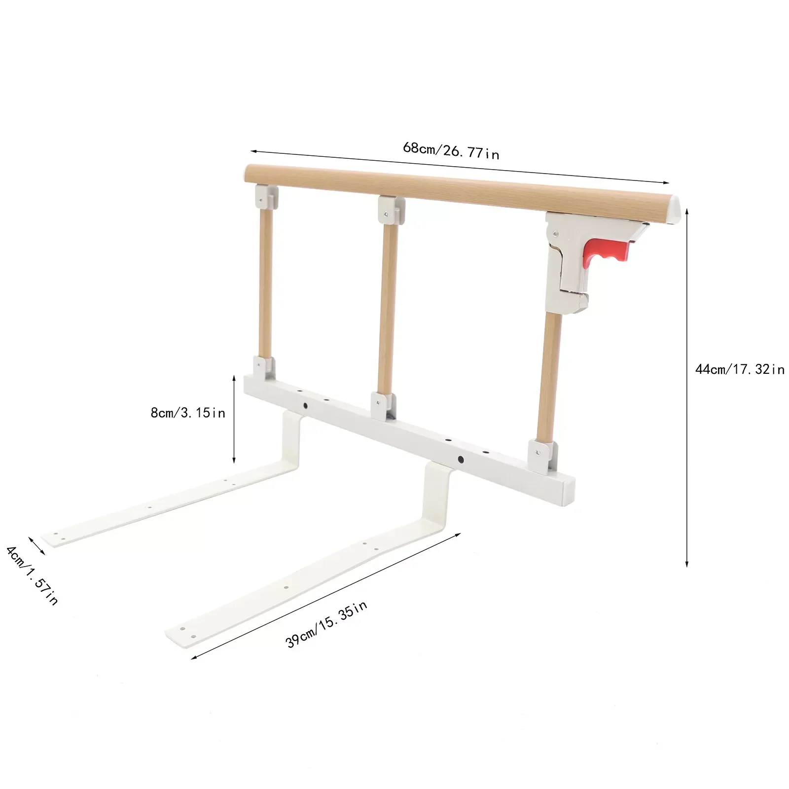 Bed Rails for Elderly Adults Foldable Rail Assist Safety Bed Handrai for Seniors Safety Assist Handle Bedside Guard Railing