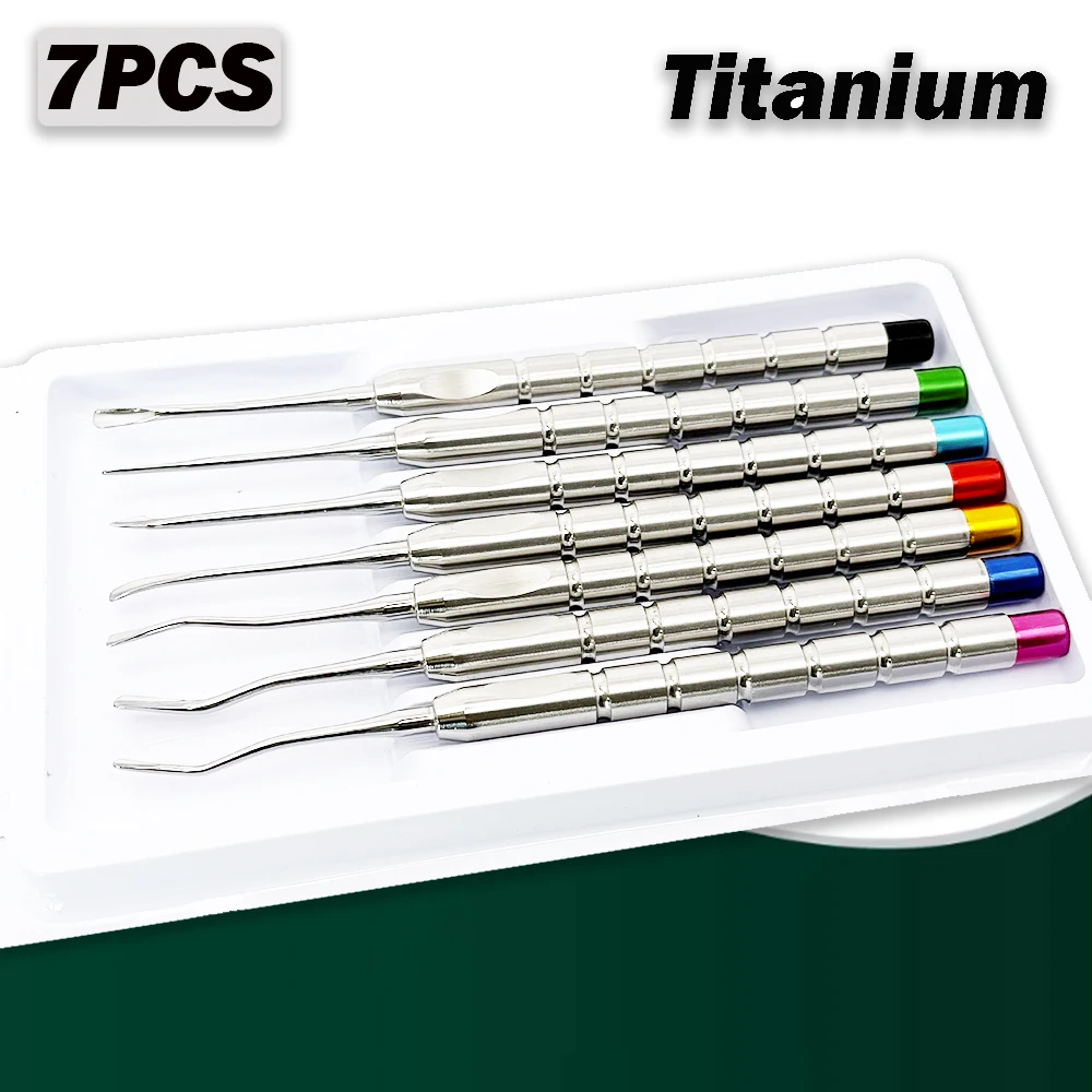 

7Pcs Dental Extraction Tooth Root Minimally Invasive Elevator for Teeth Removing Autoclavable Surgical Instrument Set