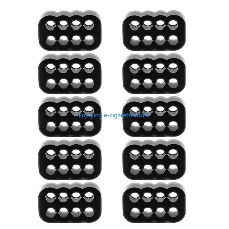 8-poliges ABS-Kabelführungsset für Desktop-Builds, Snap-Lock-Routing-Halter, 10er-Pack für eine saubere – Detail 8