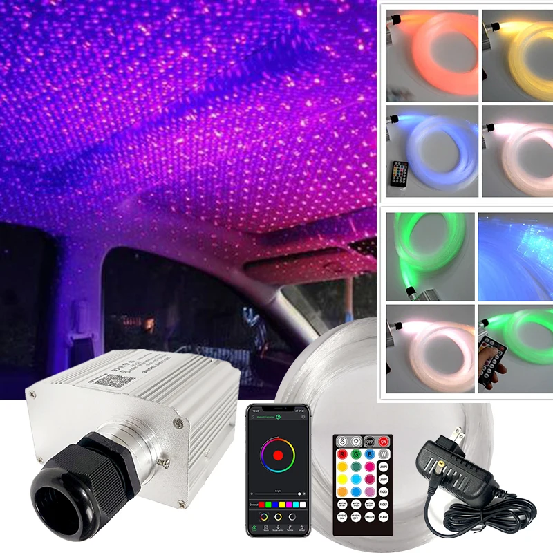 Optical fiber lamp Twinkle factory Star room ceiling kit Bluetooth APP Smart Control Starry Car LED Light Kid Room Ceiling new