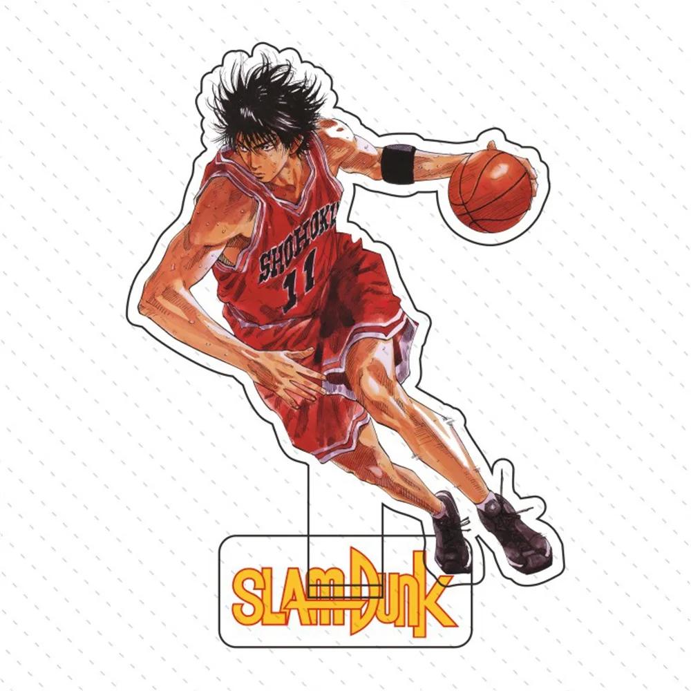 Trendy Anime Slam Dunk Sakuragi Hanamichi Rukawa Kaede Akagi Takenori acrylic stand figure model plate holder cake topper