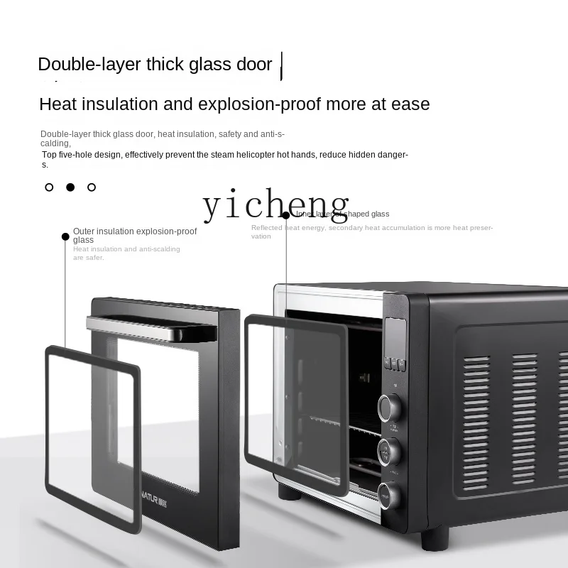 Forno de Circulação de Ar Quente, Pequena Grande Capacidade, Mini Forno Elétrico Dedicado a Cozimento Multifuncional, Doméstico, Tqh