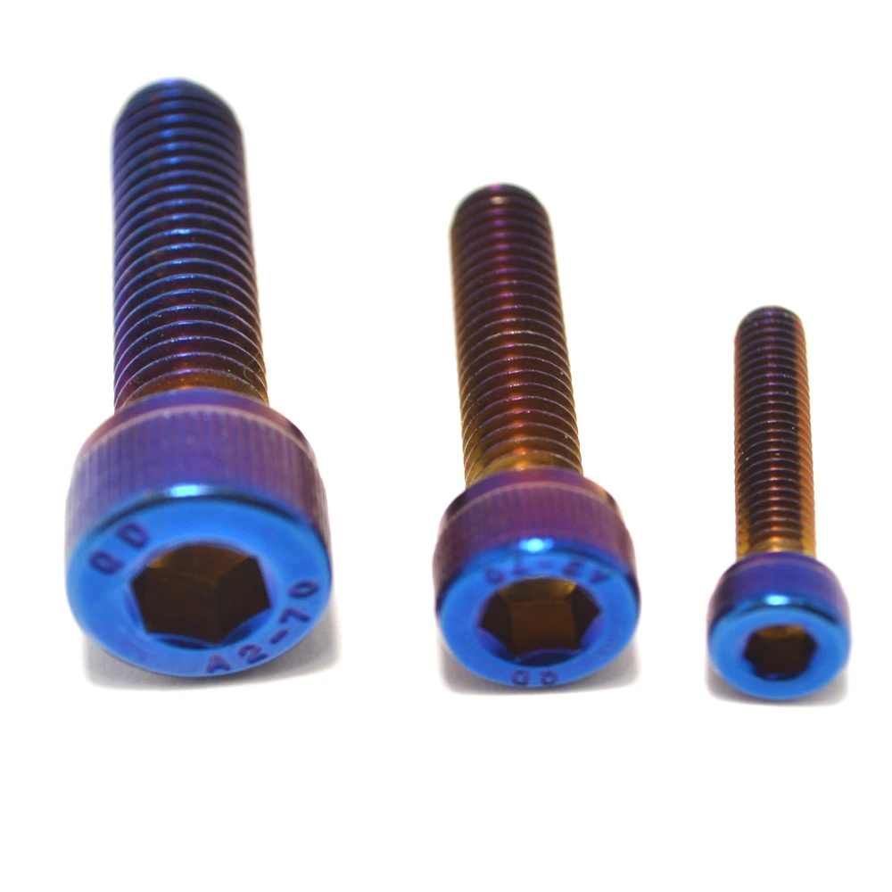 Motorcycle Screw Burnt Blue Color M3  Stainless Steel Material