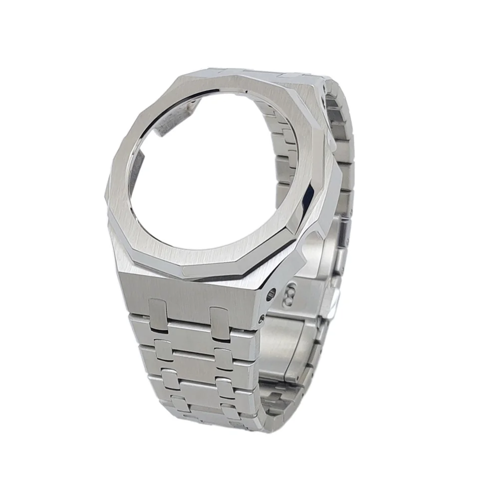 Imagem -02 - Hontao-bezel Caixa do Relógio de Banda para Casio g Shock Casioak 3rd Gen 12 Pontos Ga2100 B2100 2110 Aço Inoxidável