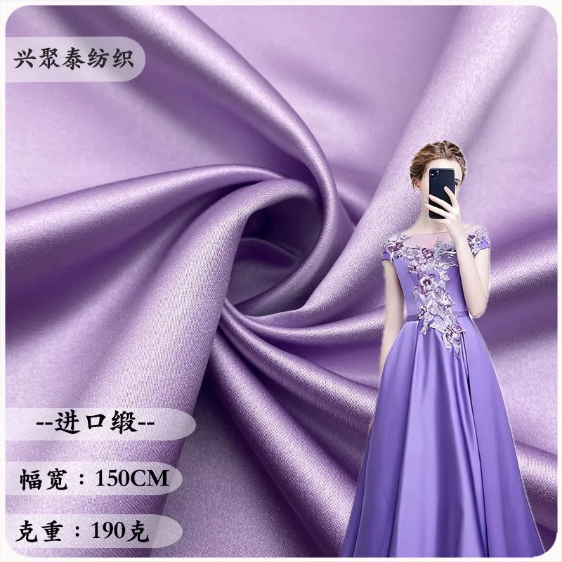 두꺼운 웨딩 새틴 190g 원단 드레스 이브닝 가운 의류 액세서리 신발 재료 및 원단