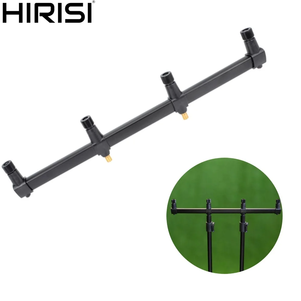 

Hirisi 1pcs Carp Fishing Buzz Bar For 4 Rods Aluminium Rod Support Holder Accessories