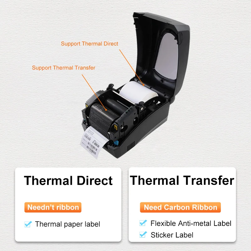 UHF RFID Label Printer Writer Barcode Label USB Desktop Printer ISO18000-6C UHF RFID Passive Sticker Label Printer