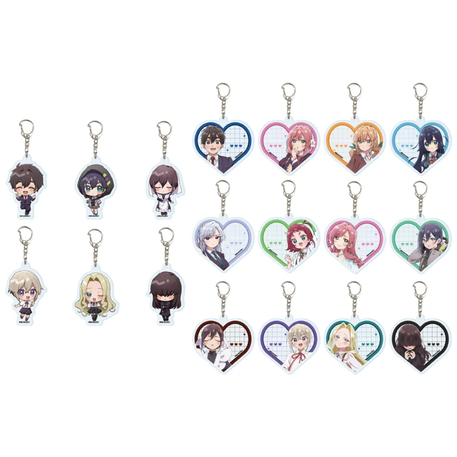 

Game Hanazono Hakari Inda Karane Yoshimoto Shizuka Yakuzen Kusuri Keychain Doll Anime Eiai Nano Acrylic Keyring Pendant Gift