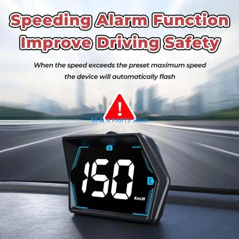 U1JF Easy Installation Navigation Speed Meter For All Vehicles USB C Powered