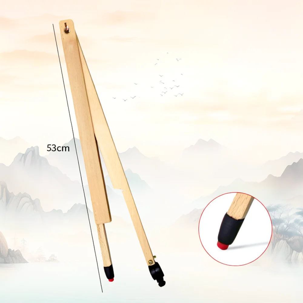 Professional Beech Wood Drawing Instrument Kit Large Geometry Ruler Protractor Compass For Classroom Math Instruction