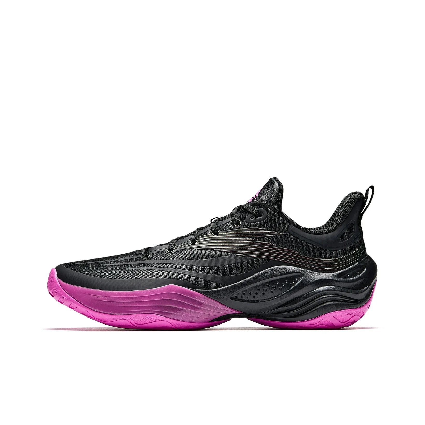 Anta Skyline 3 Nebula Low top Basketball Shoes Men's Black Purple 112541617-5