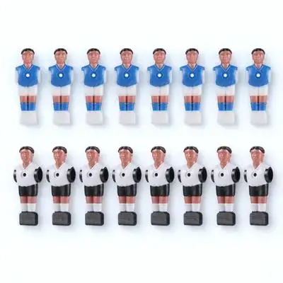 

16pcs Foosball Table Players Durable Resin Football Wear-Resistant Bright Colors Replaceable Soccer Figures for Table