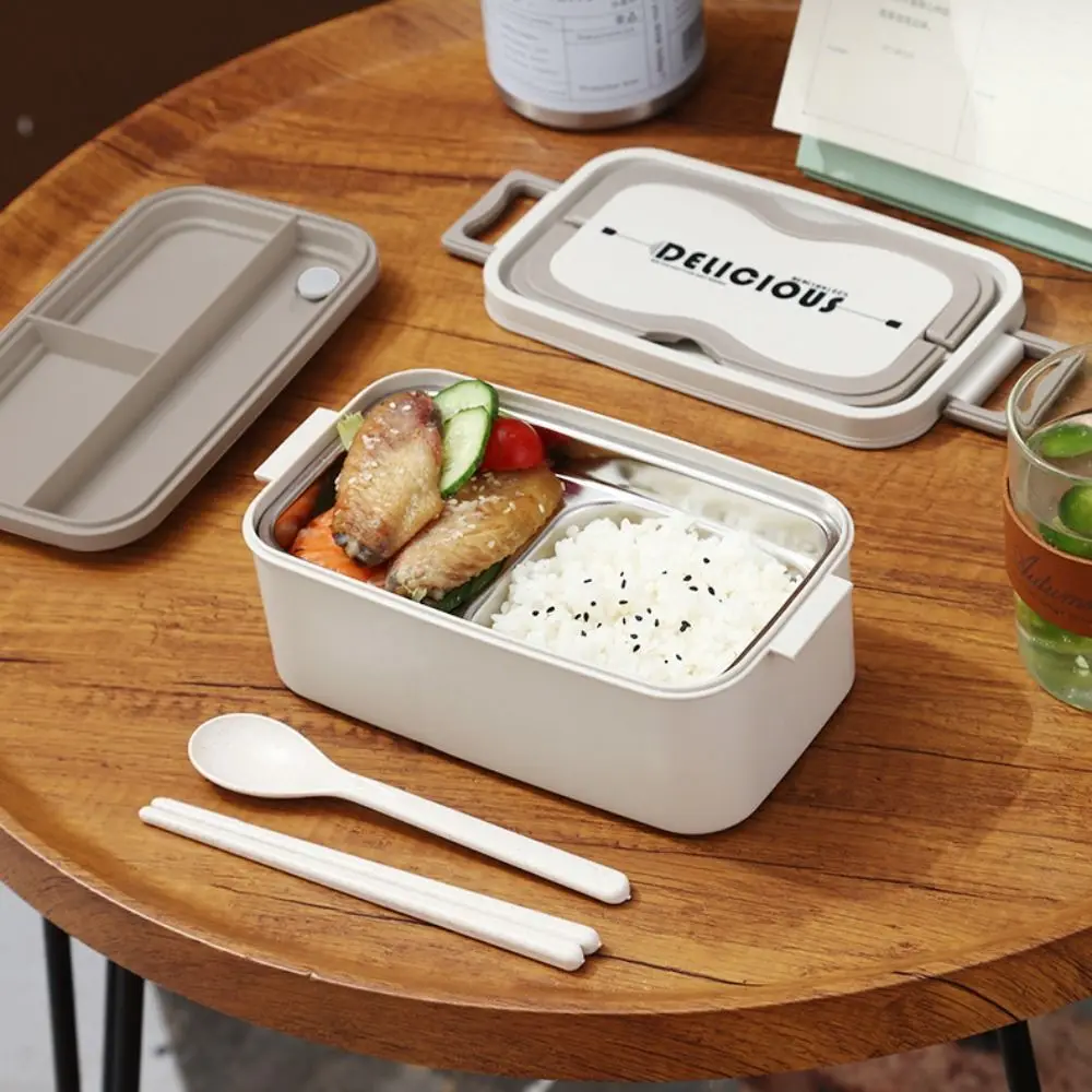 

Stainless Steel Multi-layered Lunch Box Sealed Microwaveable Food Storage Box with Tableware Leak Proof Thermal Lunch Box