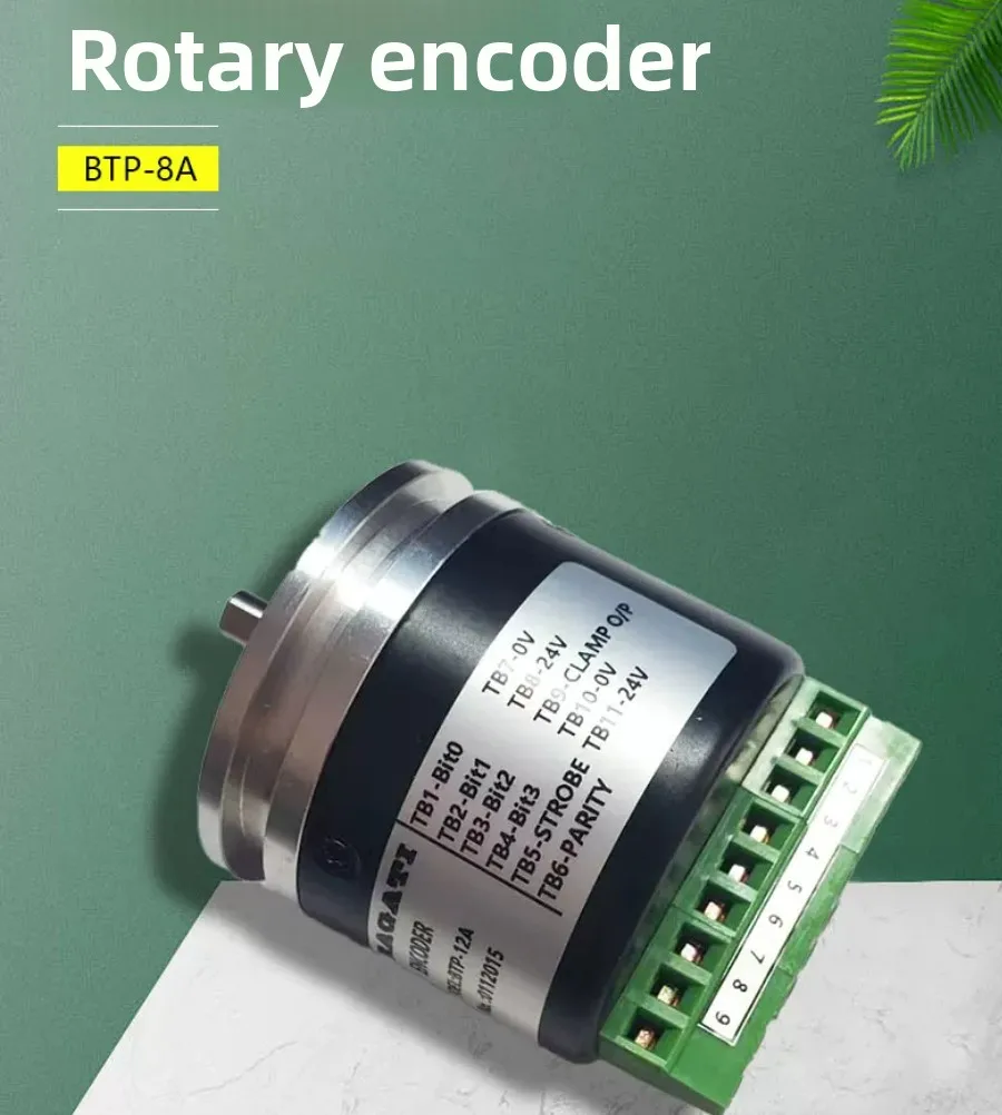 CNC Lathe Turret Rotary Encoder 24V 6mm Shaft Replacement for BTP-8A BTP-12A