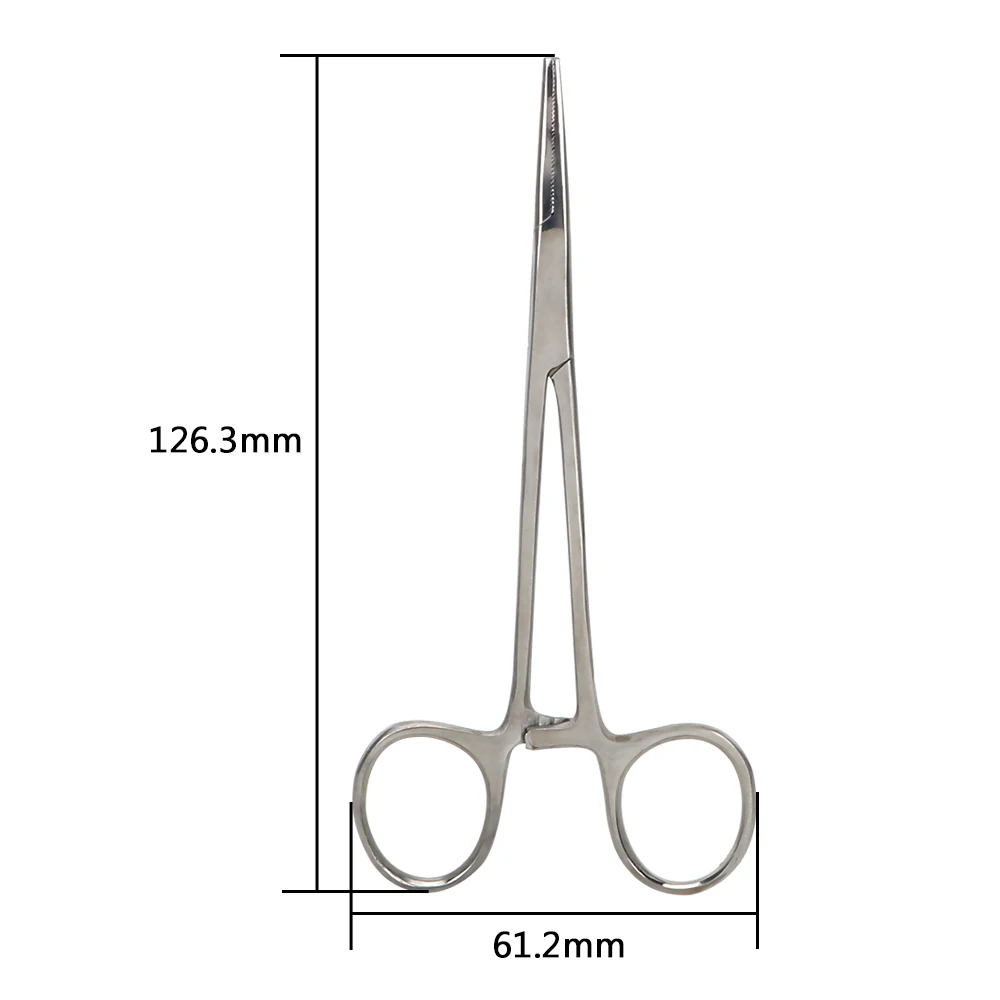 DIYWORK Fishing Locking Pliers Hand Tool Epilation Tools Curved/Straight Pet Hair Clamp 12.5cm Hemostatic Forceps