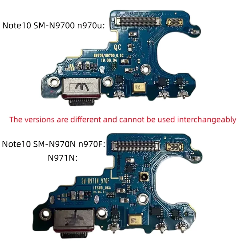 USB Charge Port Dock Connector Charging Board For Samsung Galaxy Note10 Note10Lite Note10+ N976N N971B N770F N975F Repair Part