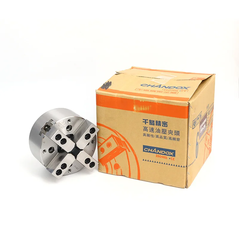 CHANDOX  4 Jaw Through Hole Manual Lathe Chuck four-jaw Chuck  Power Chuck OPF-206