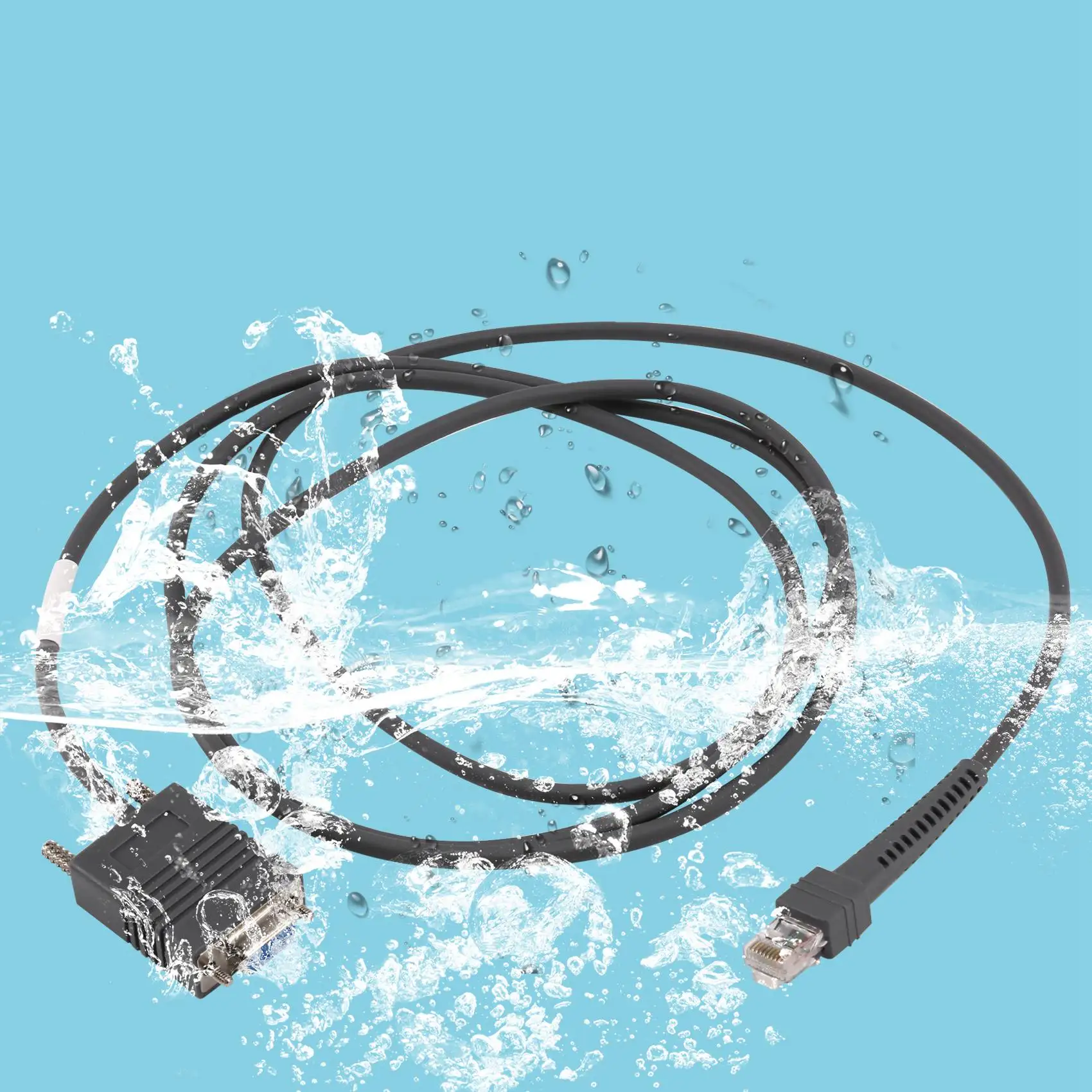 Cabo serial para símbolo Barcode Scanner, LS2208, CBA-R01-S07PAR, 6,5 pés, RS232