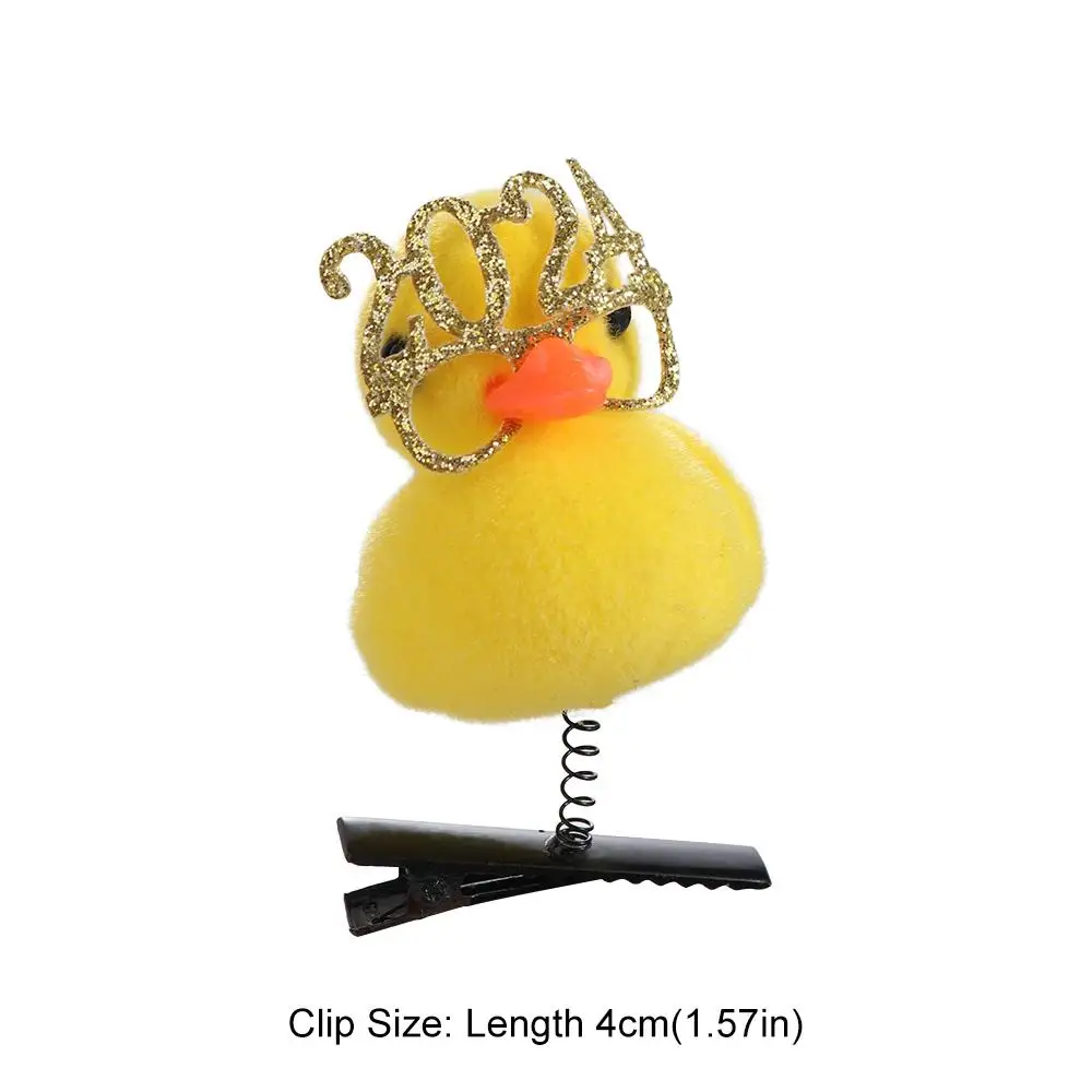Creative Flower Duck Hair Clips Bowknot Chicken Side Barrettes Funny Crown Cartoon Duckbill Clips /Children