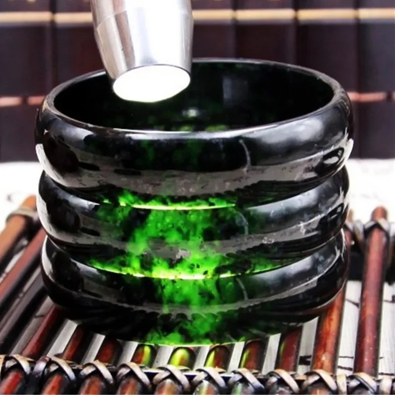 Bangles Medicine King Stone Bracelet Ink Jade Meteorite Belt Magnetic Bracelet Jade Jewelry & Accessories Fashion Jewelry