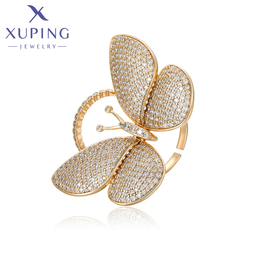 

Ювелирные изделия Xuping, Новое поступление, модное кольцо золотого цвета в форме бабочки для женщин, уникальные свадебные подарки X000851537