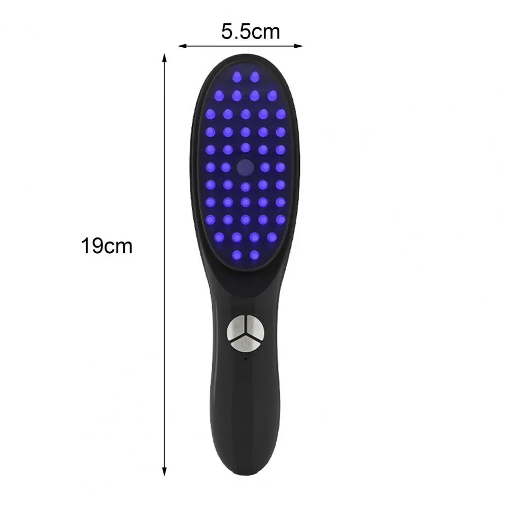 

Massaging Hair Brush Rechargeable Electric Hair Brush with Blue Light Therapy for Hair Growth Promotion Handheld Scalp for Men