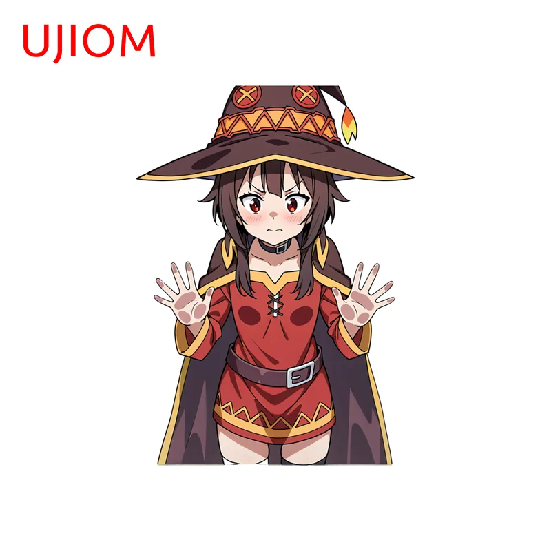 UJIOM Megumin Artistic Fashionable Mirror Wall Sticker attractive Occlusion Scratch PVC Decal Suitable For Light Switch Decor
