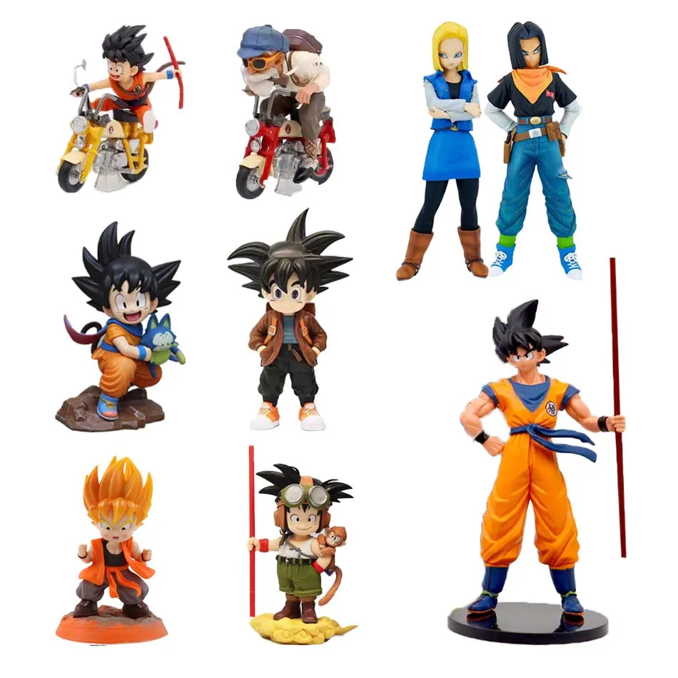 Anime Dragon Ball Figur Super Saiyan PVC Desktop-Display-Figuren Erwachsenen-Sammlermodell Spielzeug Geburtstagsgeschenk