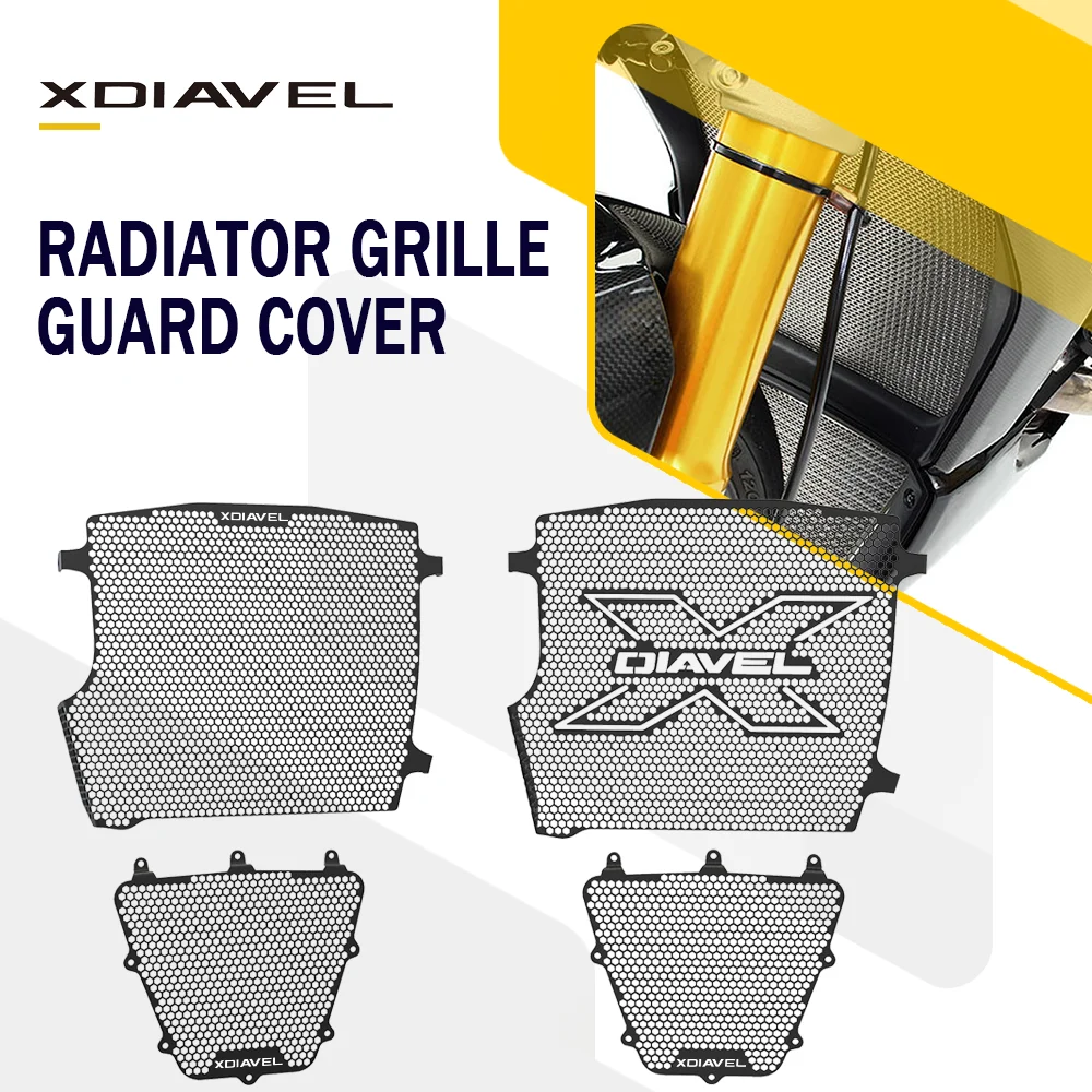 

For Ducati XDiavelS XDiavel/S XDiavel S Nera Dark Black Star 2016 - 2024 2023 2022 Radiator Grille Guard Cover Oil Cooler Guard