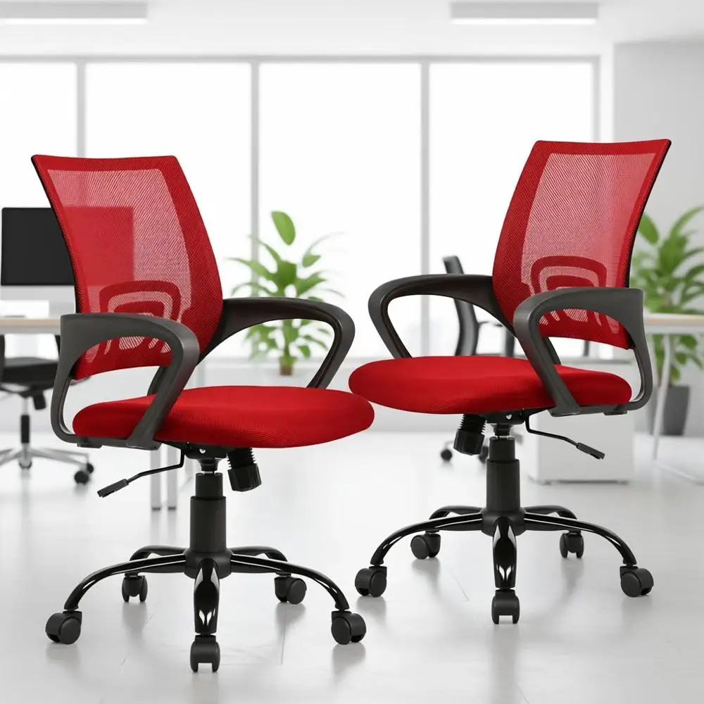 

Oice Chair Ergonomic Cheap Desk Chair Mesh Executive Computer Chair with Arms or Back Pain, Set o 2