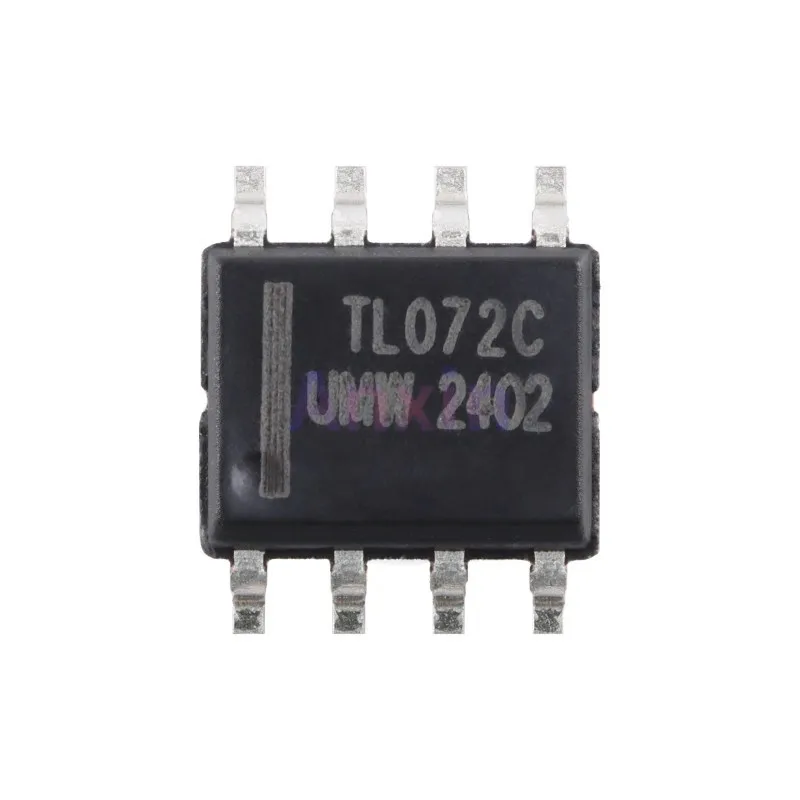 10PCS TL072 SOP-8 DIP-8 TL072CDR TL072IDR TL072ACDR TL072C TL072I 072AC SMD Low-Noise JFET-Input Operational Amplifiers IC