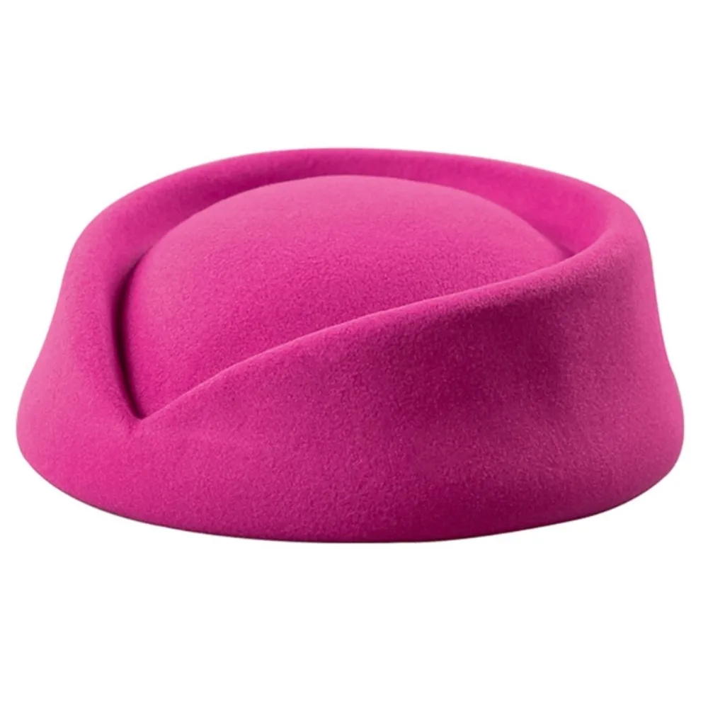 

Vintage Looking Flight Attendant Hat Pillbox Hat Teardrop Hat Airline Stewardess Caps Colorful Air Hostess