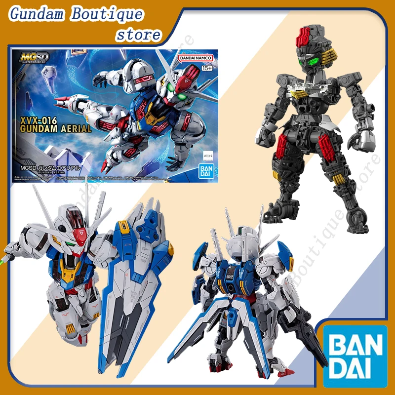 

Bandai Genuine MGSD XVX-016 GUNDAM AERIAL Anime Action Figure Robot Collectible Assembly Model Toys Ornaments Gift Children Boy