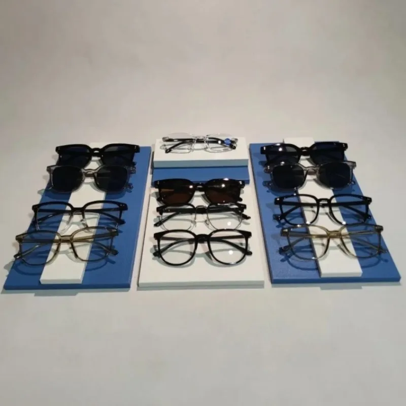 

Wooden Eyeglasses Organizer Case Men Goggles Display Tray Sunglasses Eyeglass Frames Storage Cases Modern Cheap Eyewear Pallet