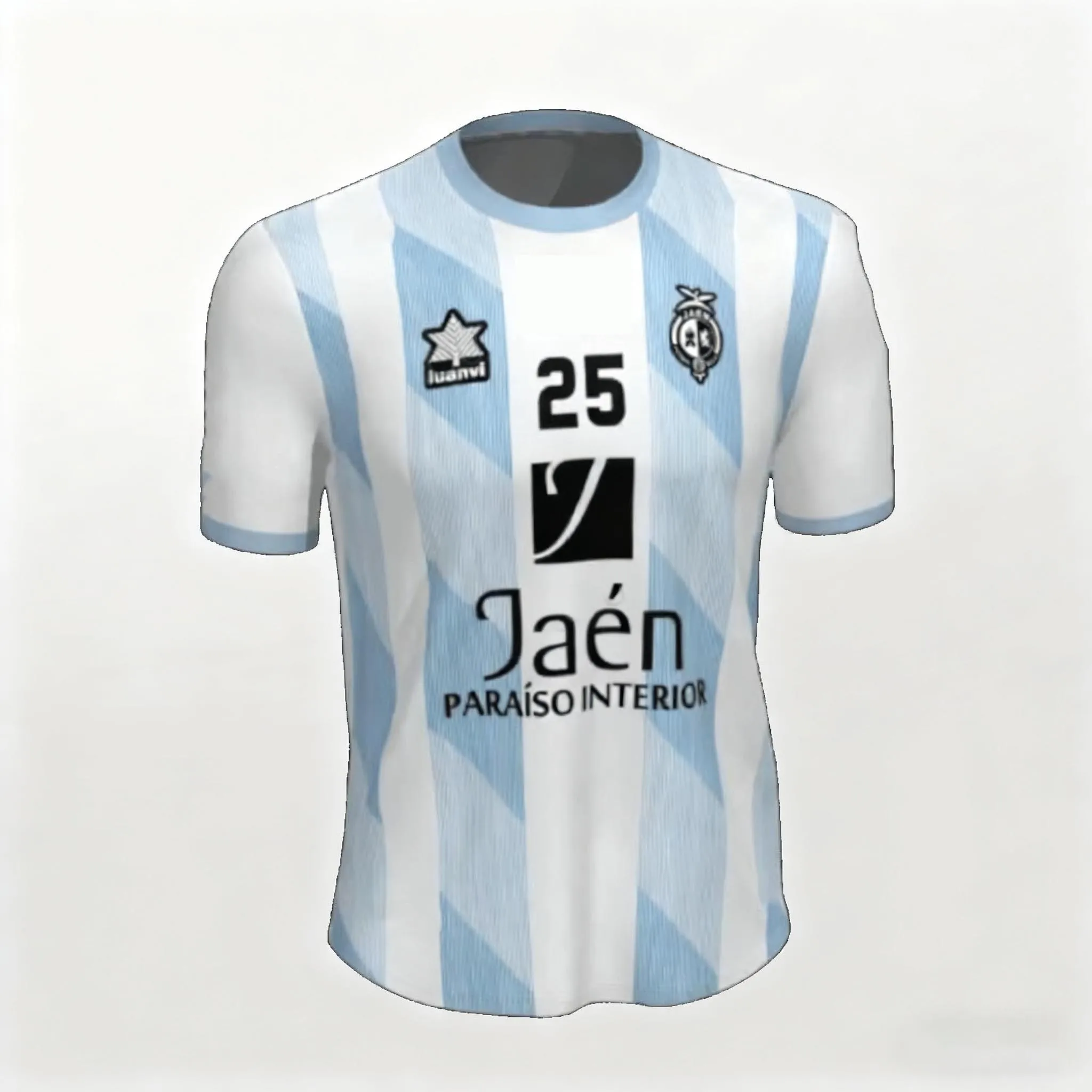 Jaen Paraiso Interior FS Futsal Jersey España Camiseta de fútbol interior Kit de fútbol Temporada 2025 2026 Hombres Niños Adultos Fan Gift Supporter