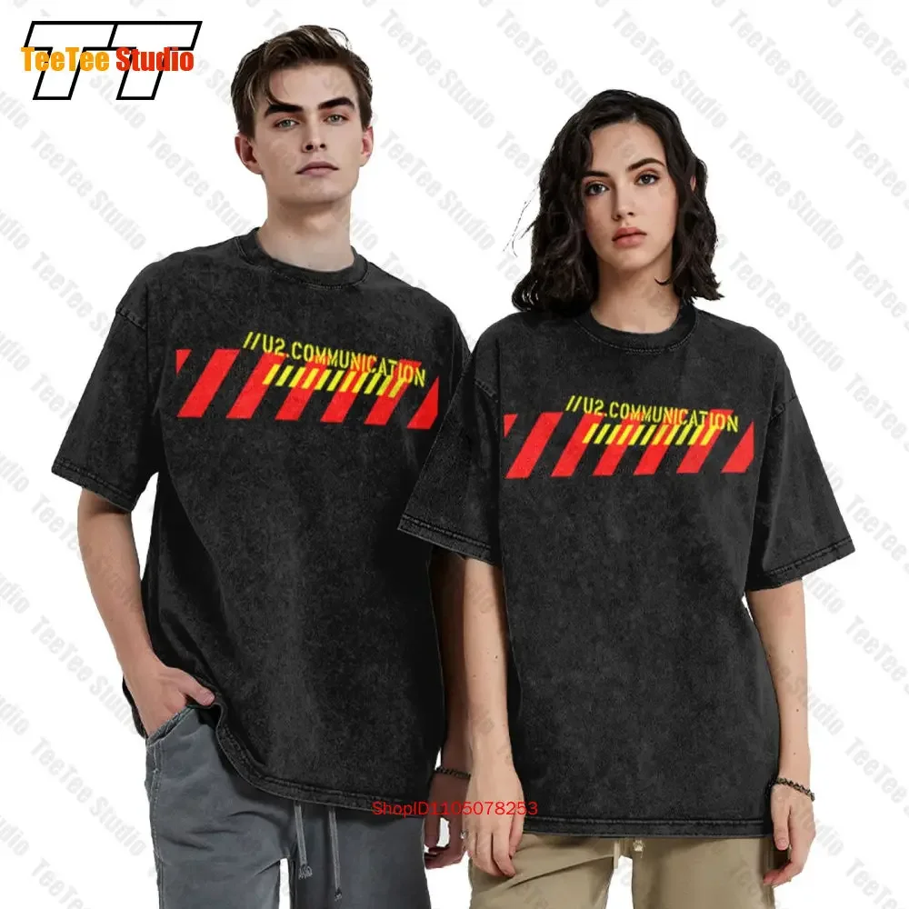 U2 Rock Band Legend Communication Gold Vintage Oversized T-Shirt 5XQX