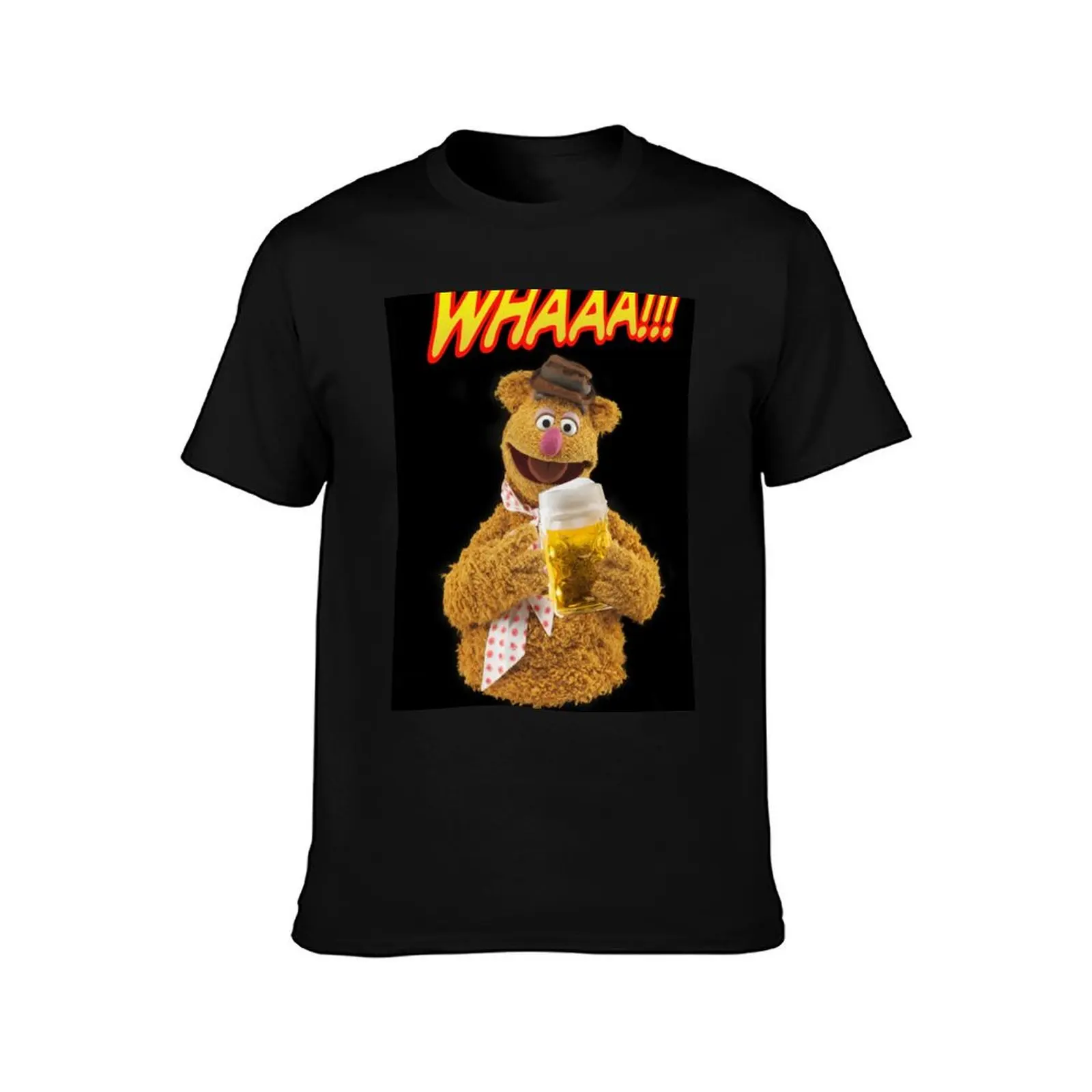 Fozzie Beer T-Shirt man t shirt baggy shirts anime vintage clothes workout shirts for men