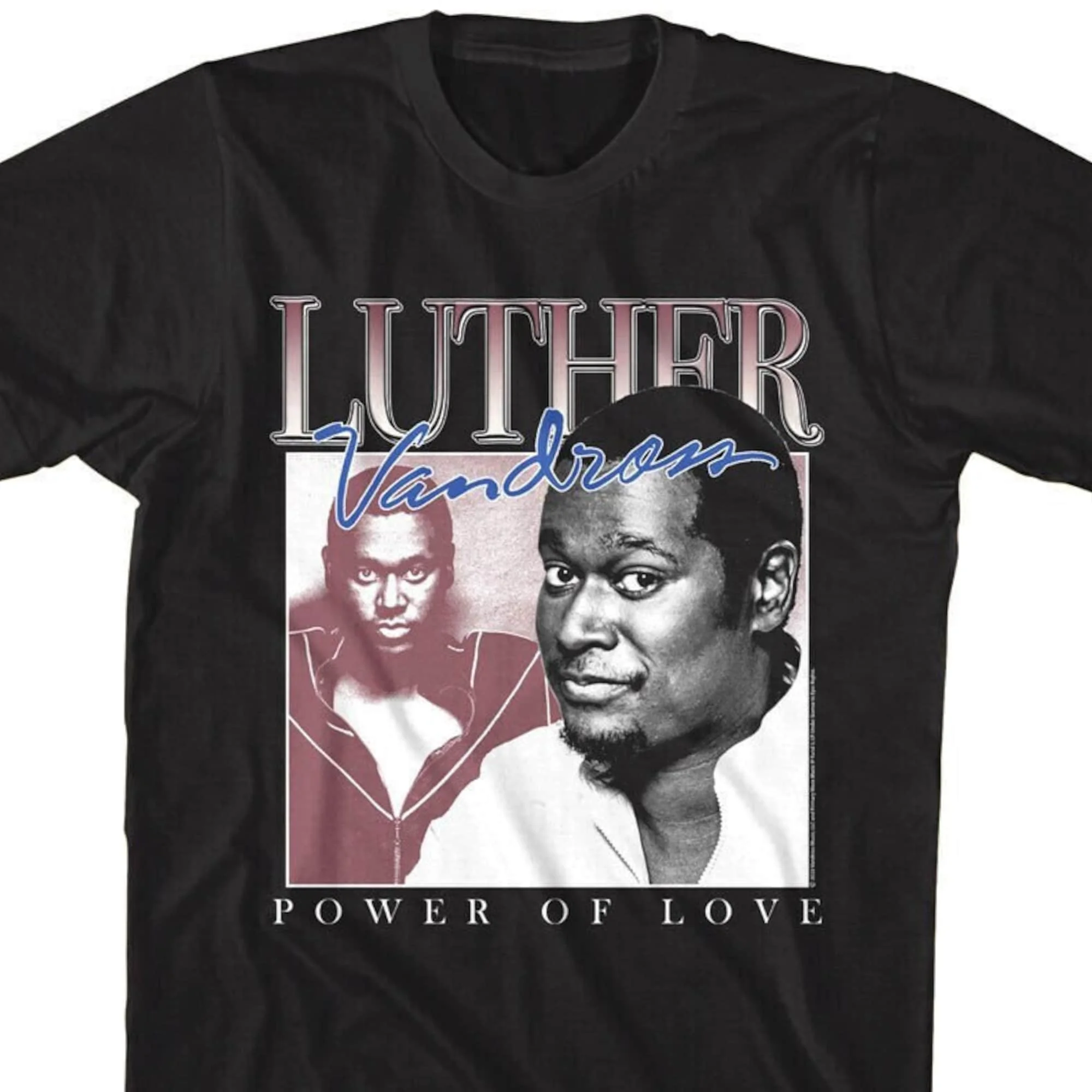 Luther Vandross Men's TShirt Power of Love Graphic Tees