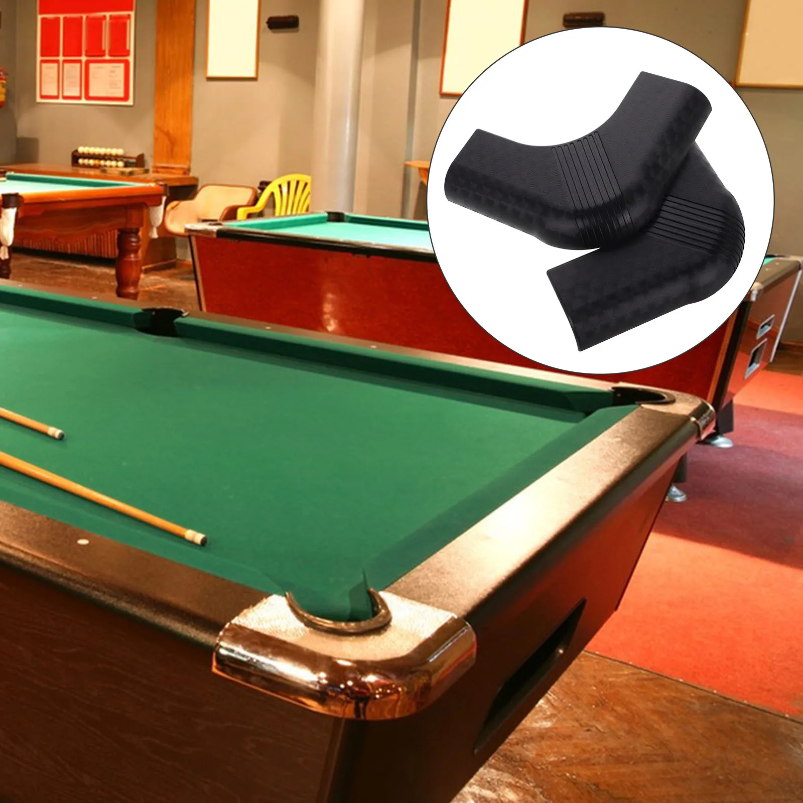 

2 Pcs Pool Table Corner Protector Cap Protectors Bumper Guard Caps for Protection Furniture Nylon Covers