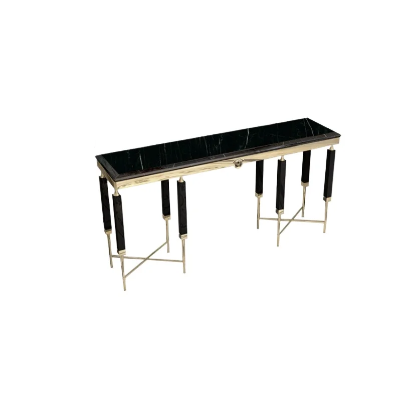

Light luxury marble entrance platform, simple and modern entry, new Chinese-style wall case, living room entrance