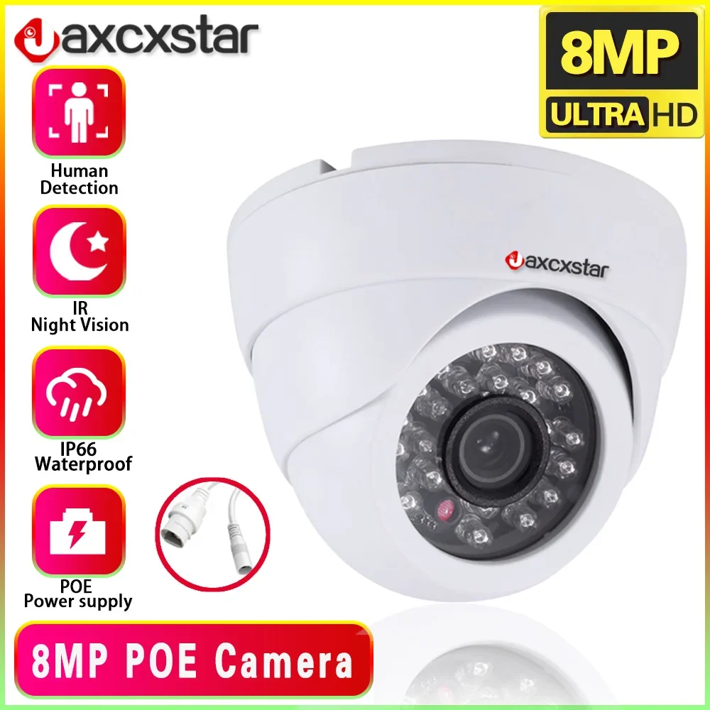 4K POE 8MP IP Camera Outdoor Waterproof External CCTV Security-Protection Explosion-Proof Dome Network Surveillance IP Camera