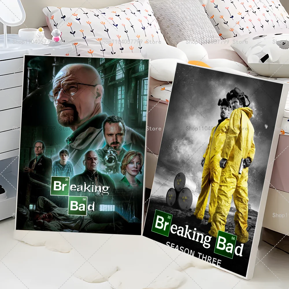 1PC Hot TV Breaking Bad Poster Self-adhesive Art Waterproof Paper Sticker Coffee House Bar Room Wall Decor