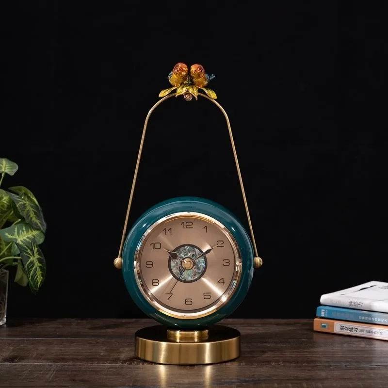 Retro Digital Desk Clock Office Tabletop Decoration Table Clocks Living Room Luxury Decorative Objects Small Silent Timepiece