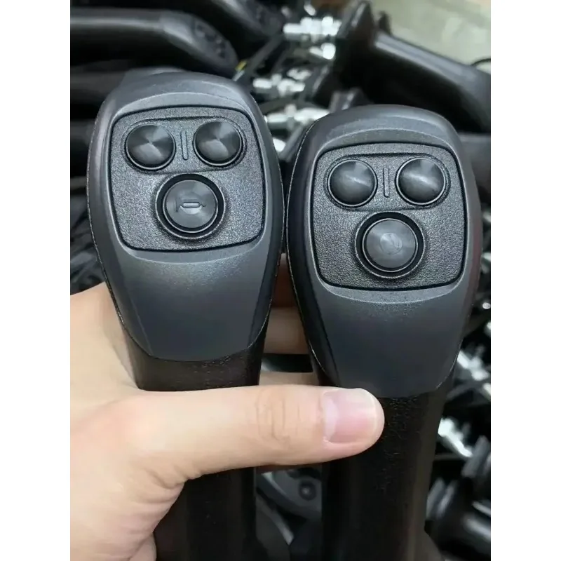 Excavator Electromagnetic Suction Cup Wood Clamp Hydraulic Shear Grabber Three-button Electronic Control Joystick Handle Glue