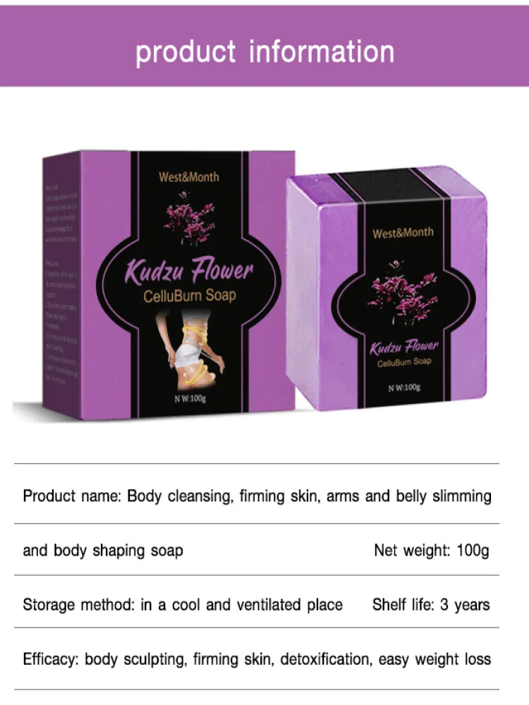 West&Month Soap with Kudzu Blossom for a Clean and Tight Skin